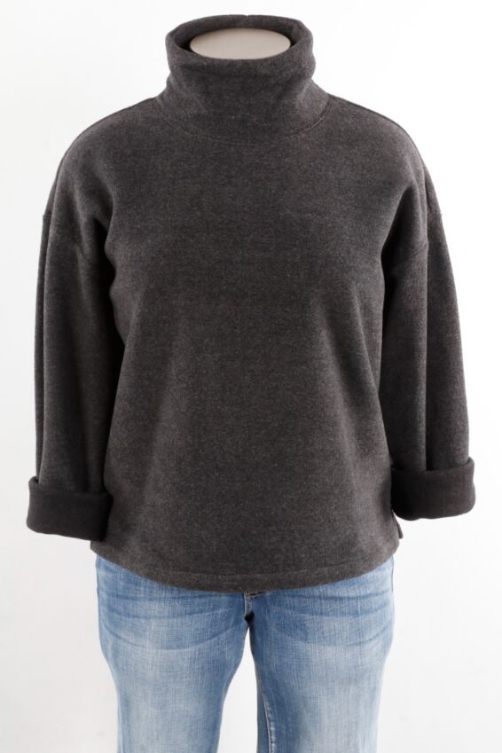 Cropped Pullover - Black