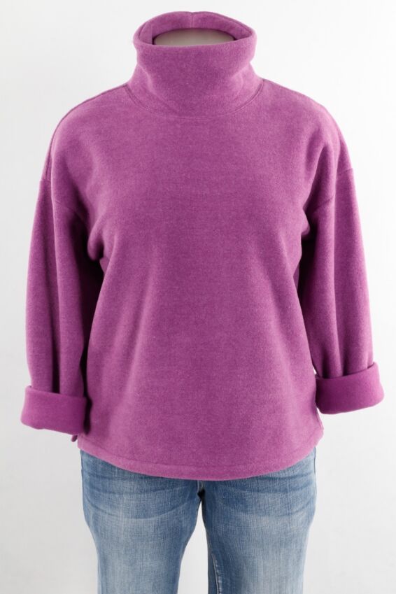 Cropped Pullover - Plum