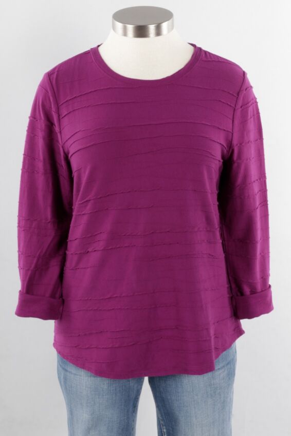 Round Hem Tee - Mulberry