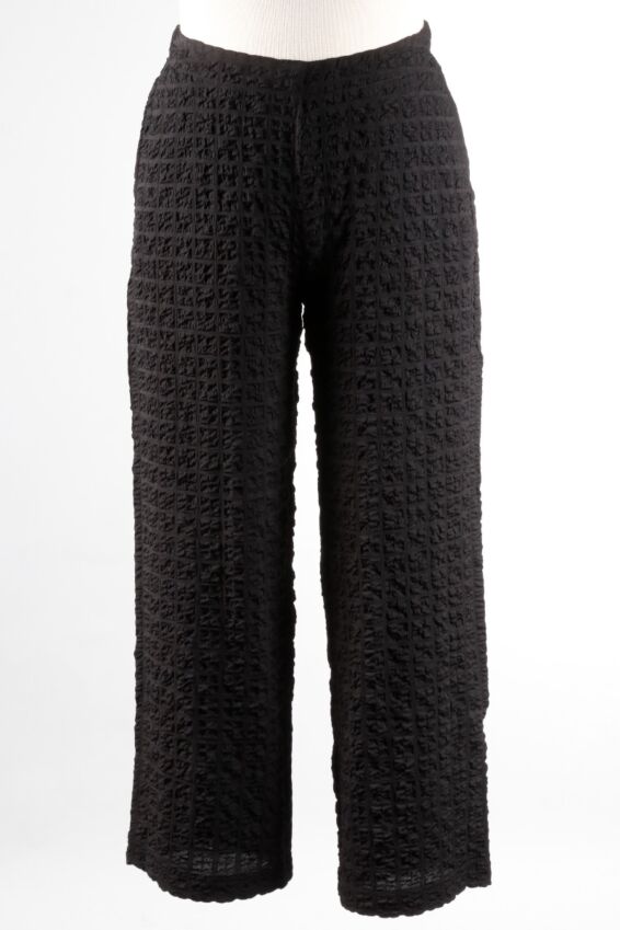 Flat Front Ankle Pant - Black