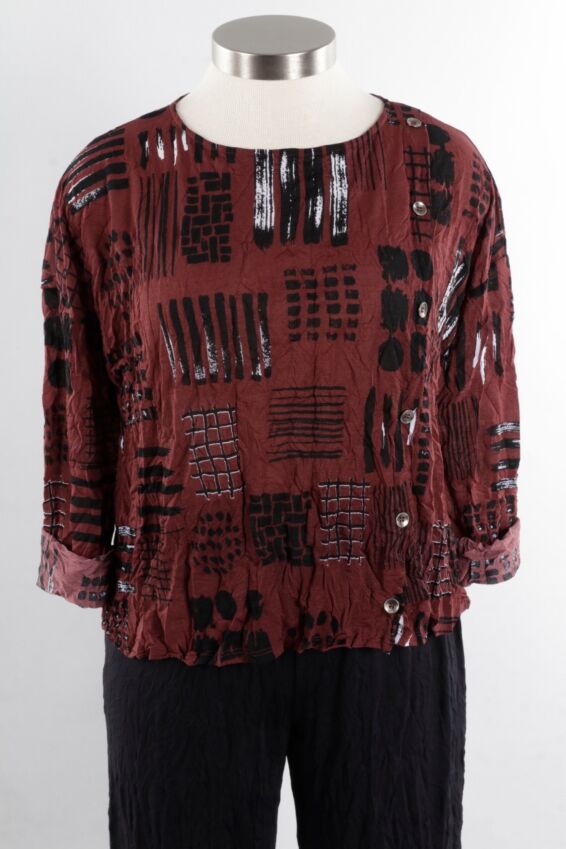 Allie Top - Brick Mesh