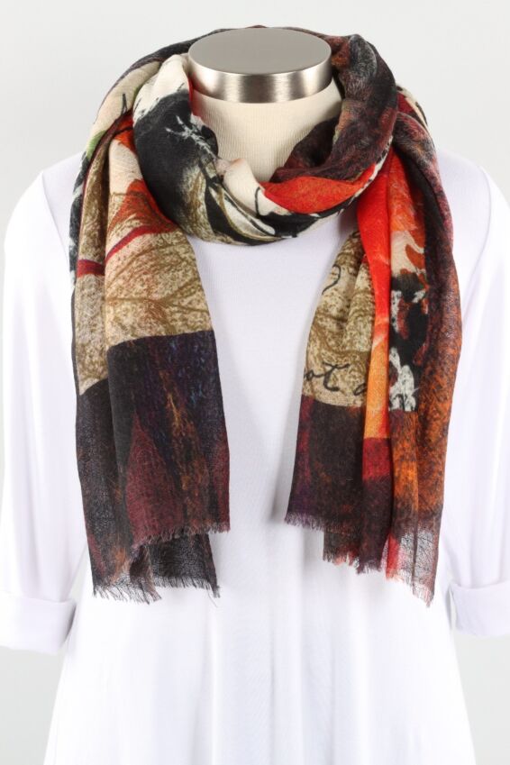 Maple Scarf - Orange