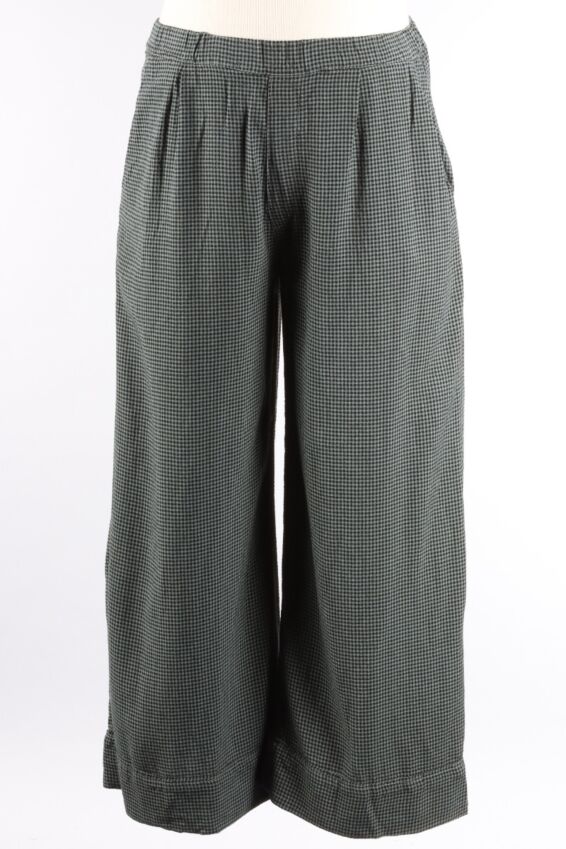 Pleated Crop Pant - Myrtle Mini Check