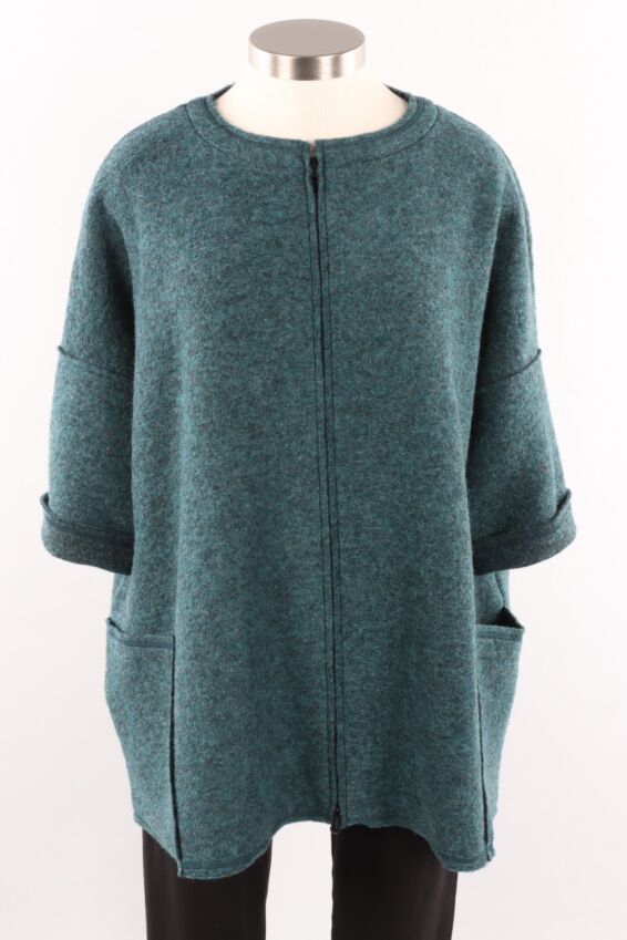 Osize Zip Jacket - Deep Sea