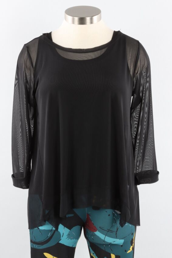 Memphis Top Plus - Black Mesh