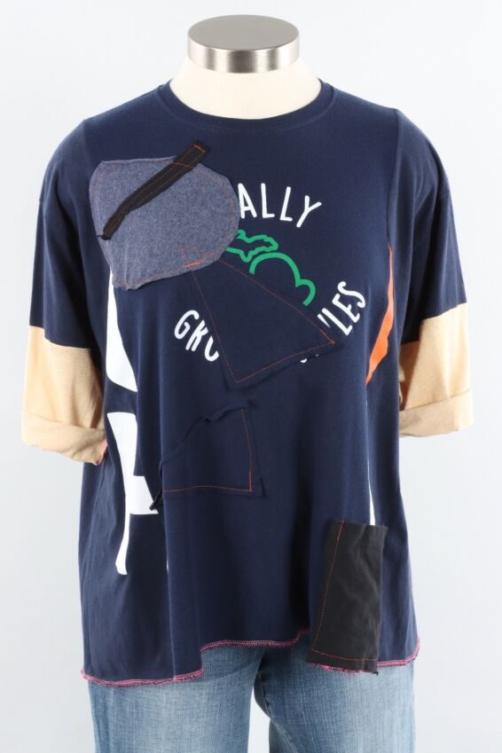 Squiggle Tee - Navy #9