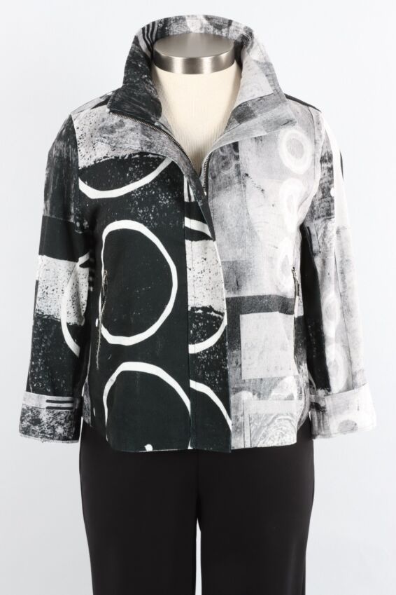 Biker Jacket - Grey Mix