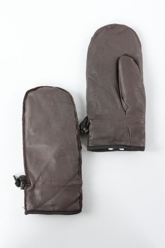 Leather Mitten - Chocolate