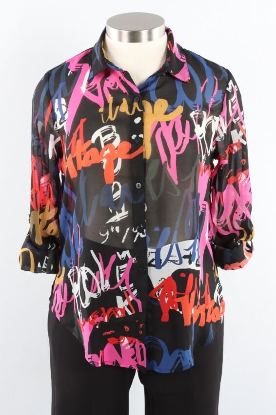 Chiffon Blouse - Graffiti