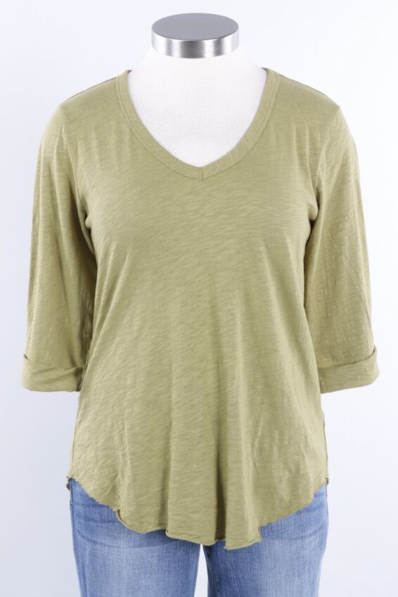 3/4 Sleeve Tee - Lime