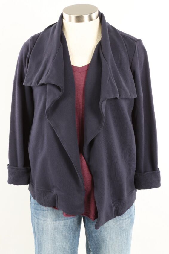 Draped Front Jacket - Rare Navy