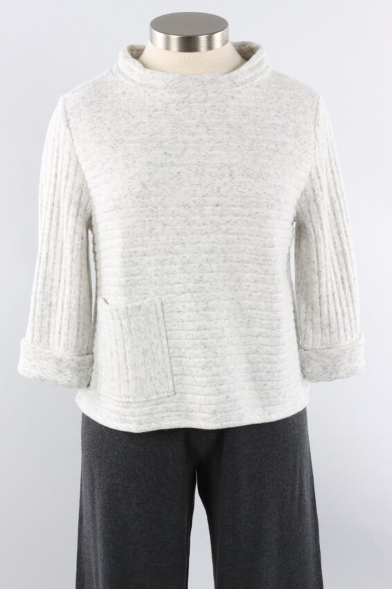 Easy Pocket Pullover - Winter White