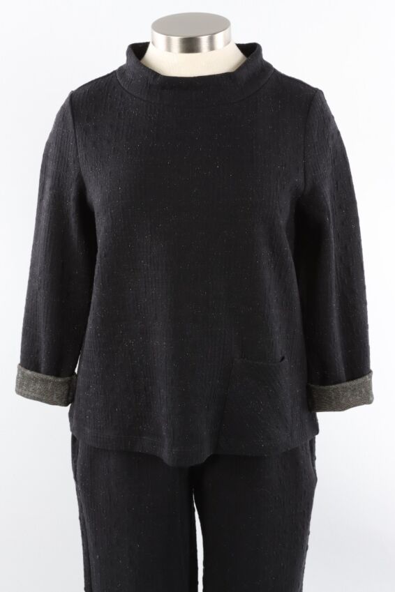Mixed Pullover - Black