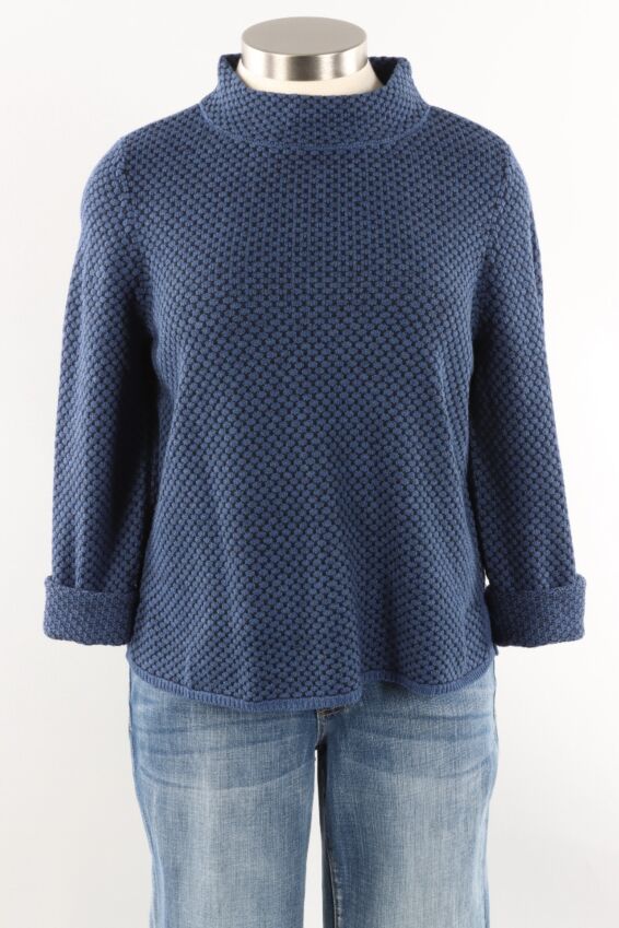 Mixed Stitch Pullover - Skyline