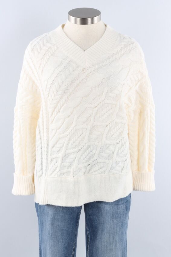 Mixed Cable Pullover - Winter