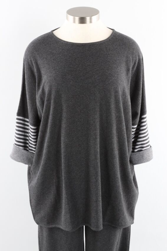 Reversible Hilda Top - Charcoal