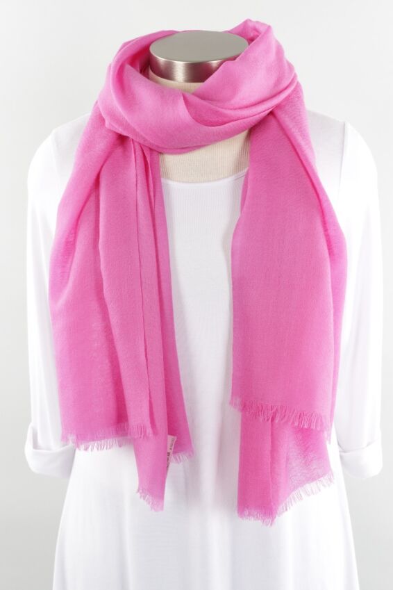 Solid Wool Wrap - Pink