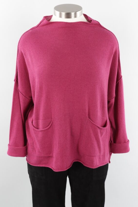 Pocket Sweater - Ruby