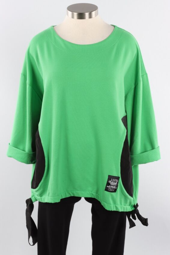 Round Pocket Pullover - Green