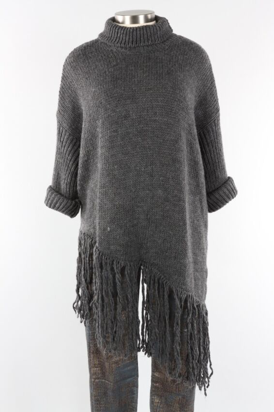 Urban Fringe Sweater - Grey