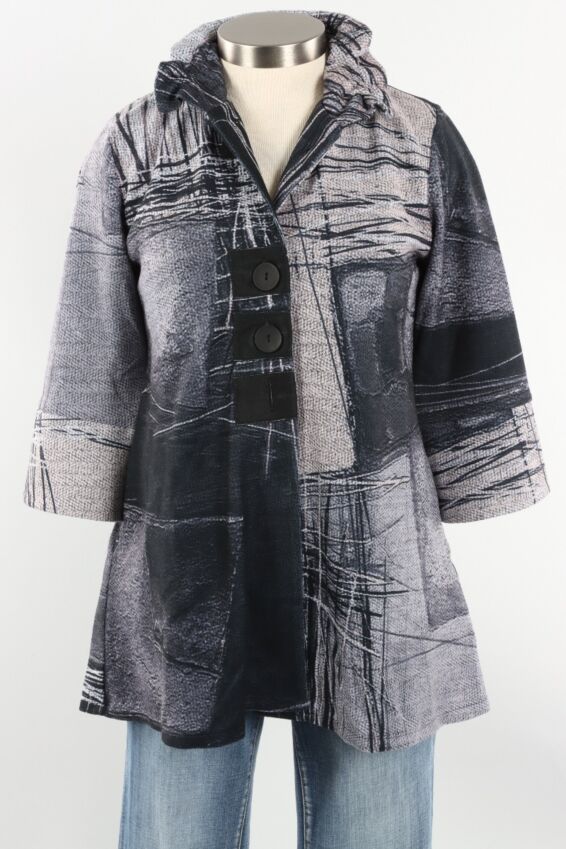 Bell Sleeve Jacket - Grey