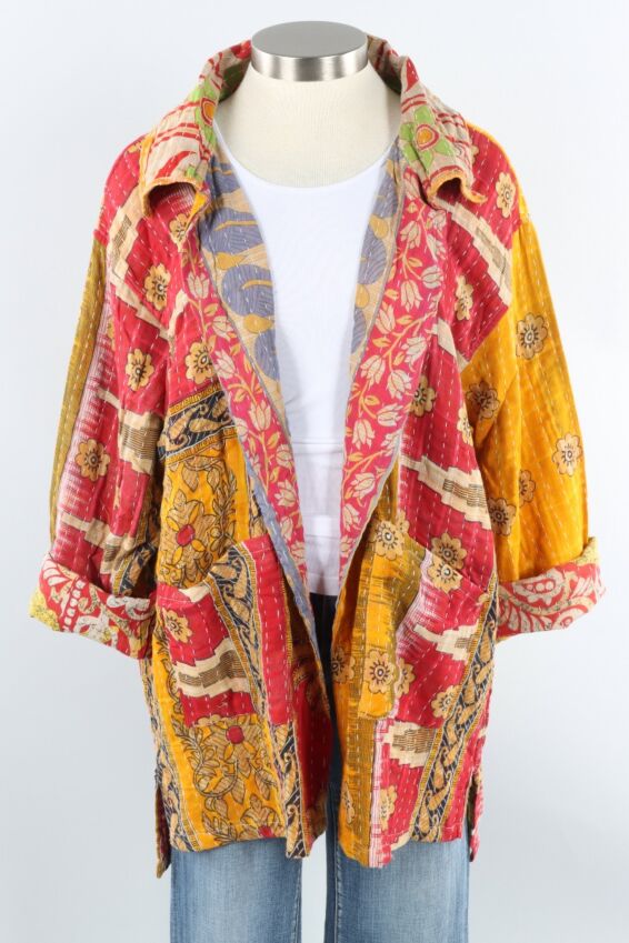 Reversible Kantha Jacket - Equinox #4