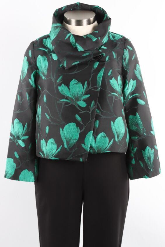 Crossover Crop Jacket - Green