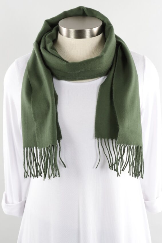 Cashmere Solid Scarf - Forest