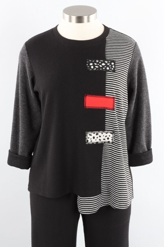 Waffle Patch Top Plus - Multi Color