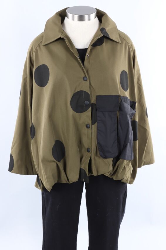 Kick It Jacket - Army Dots