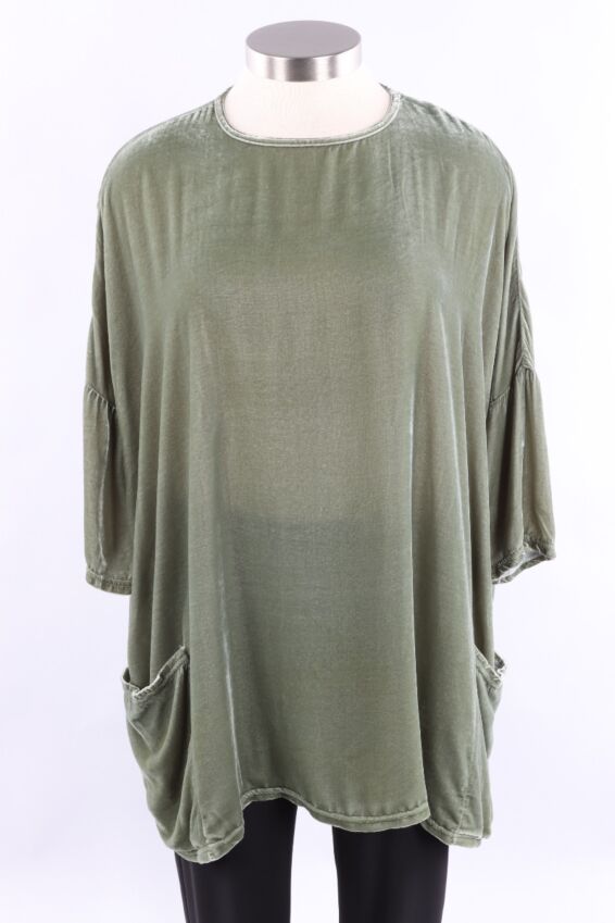 Osize Pullover - Salvia Velvet