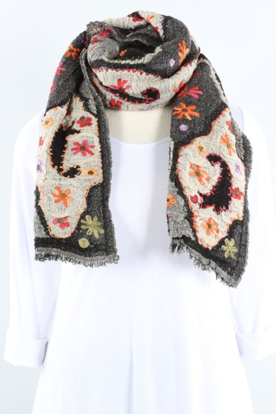 Mixed Media Muffler - Black