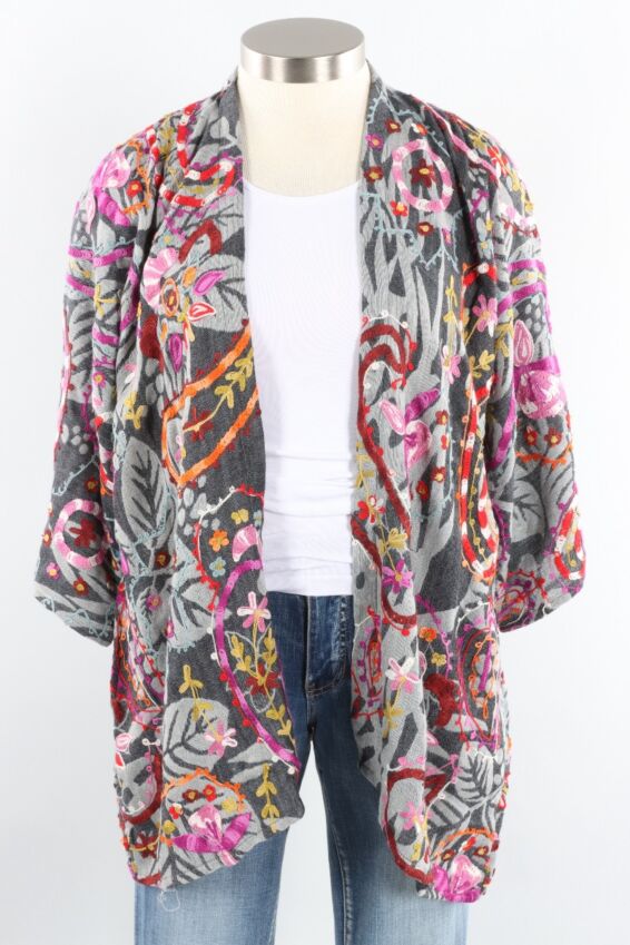 Embroidered Duster - Stoble