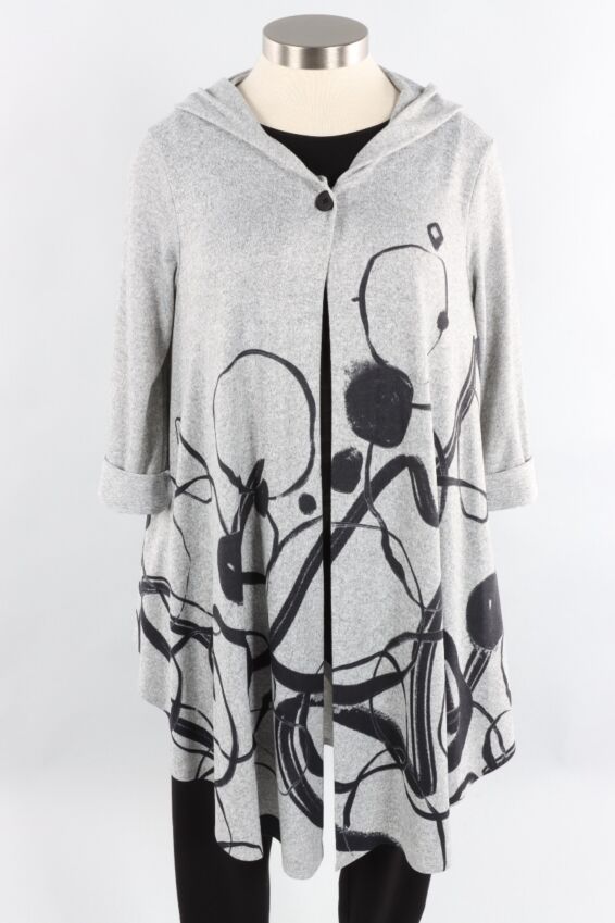 Olivia Jacket Plus - Abstract Expression