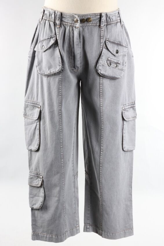 Snap Cargo - Grey Denim