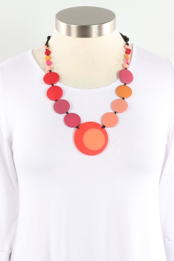 Hana Necklace - Vibrant Pink