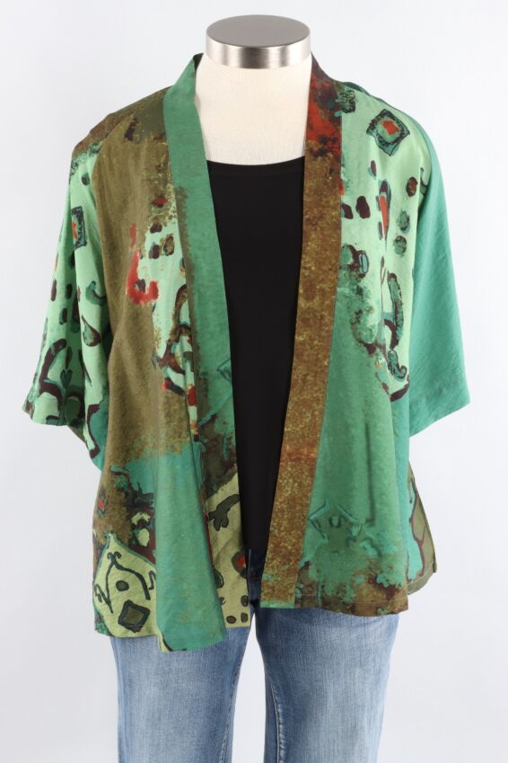 Short Kimono - Forest Pine