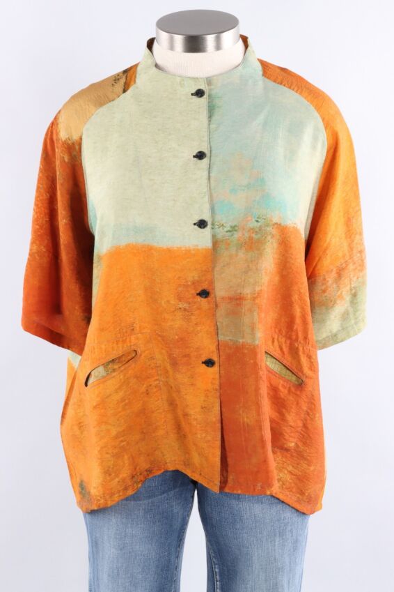 Button Front Jacket - Sunset