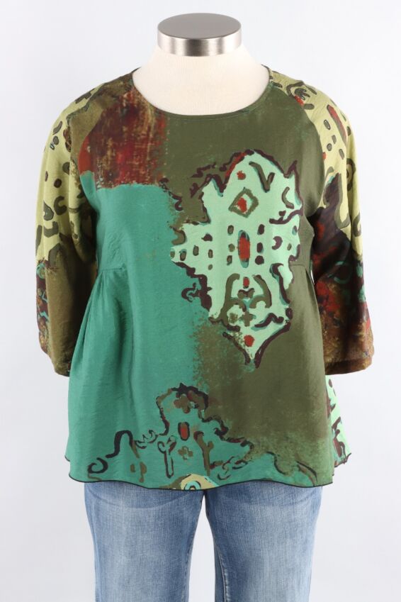 Raglan Sleeve Top - Forest Pine