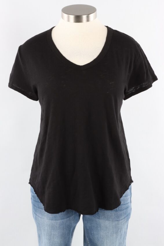 V-Neck Tee - Black
