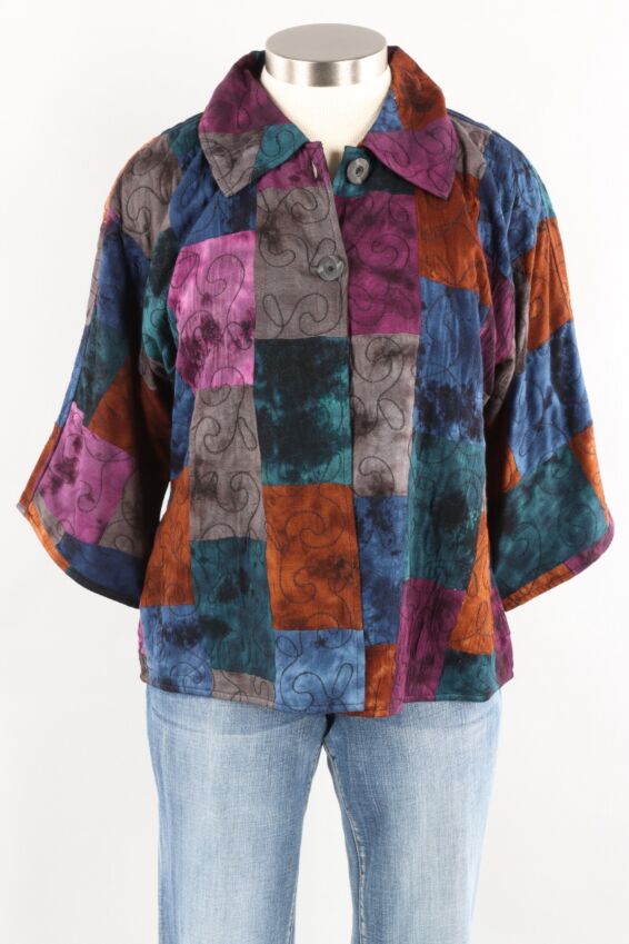 Ingrid Reversible Jacket Plus - Black Multi