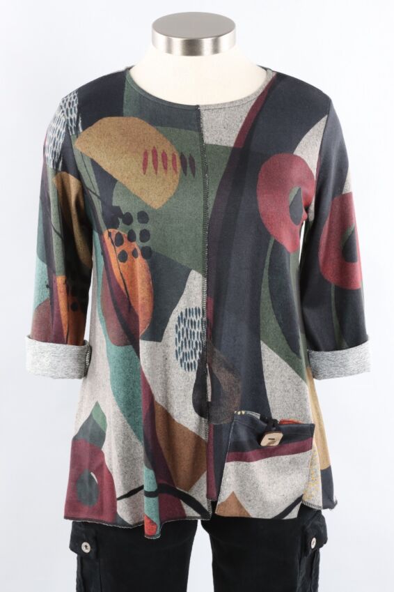 Stepped Pocket Tunic Plus - Milan
