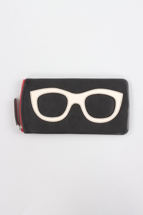 Eyeglass Case - Black & Bone