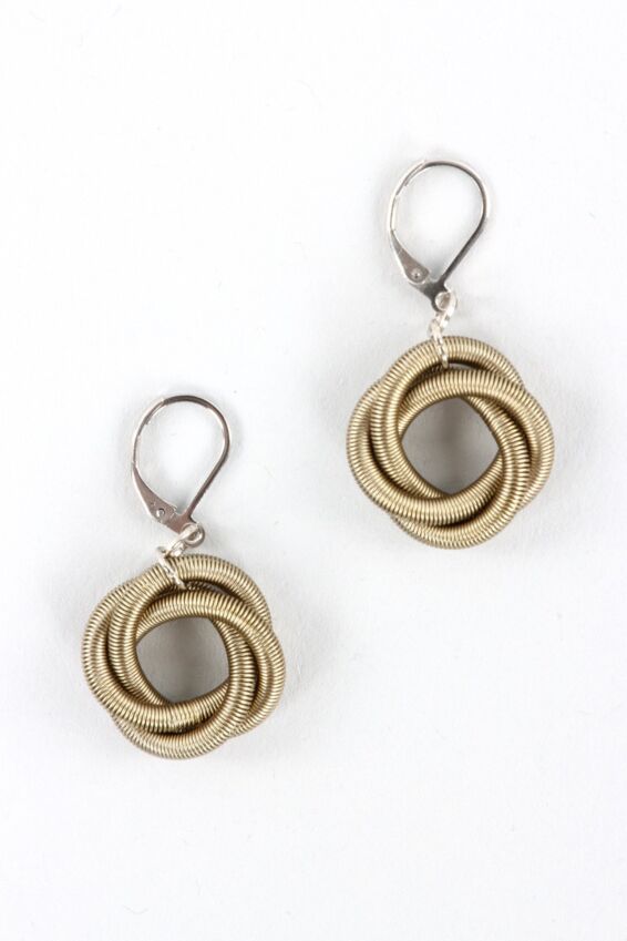 Twisted Loop Earring - Bronze