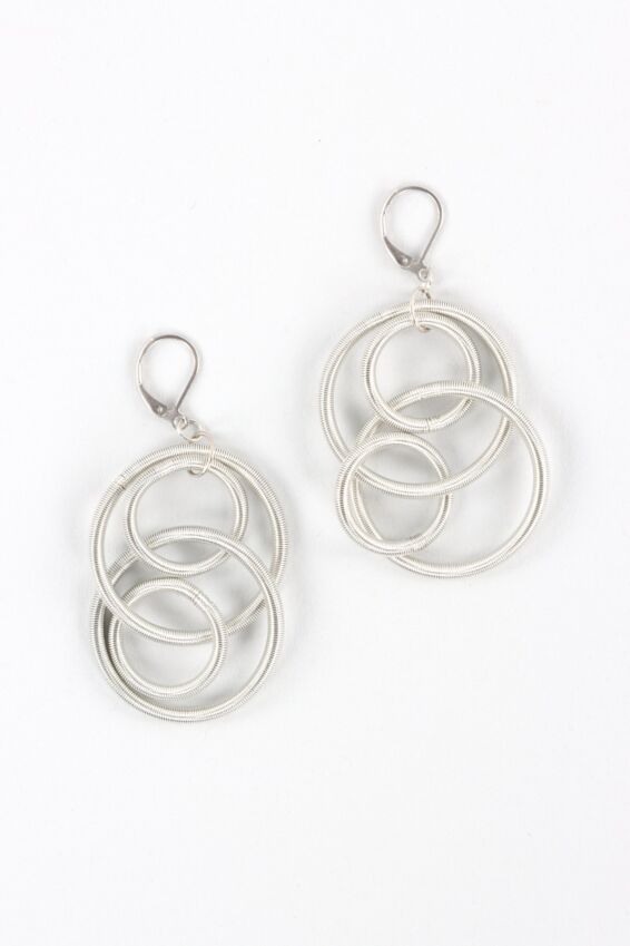 Quattro Loop Earring - Silver