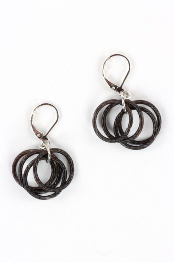 Multi Loop Earring - Black