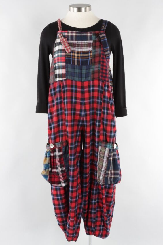 Pepper Overall - Red Plaid