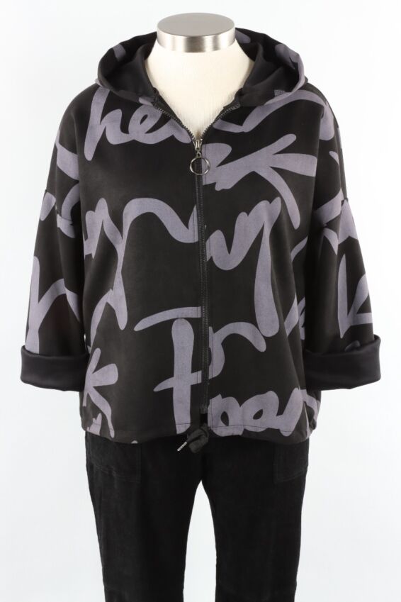 Print Jacket - Black
