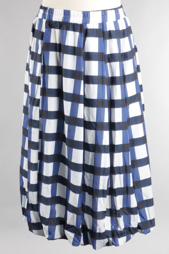 Check Skirt - Blue