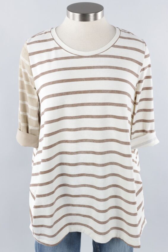 Mix Stripe Top - Cream